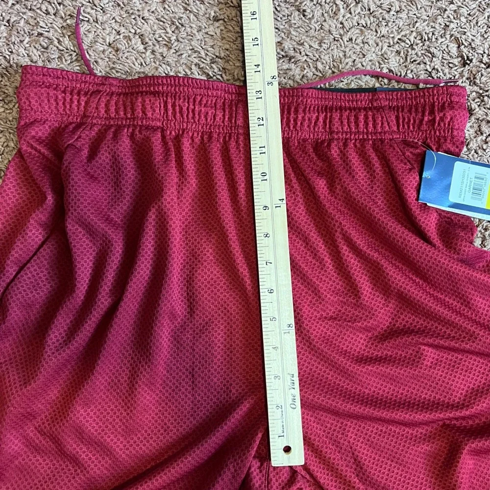 Reebok Mens Open Shot Basketball Shorts Garnet Red REM211SH30051 Size L 9 Inseam